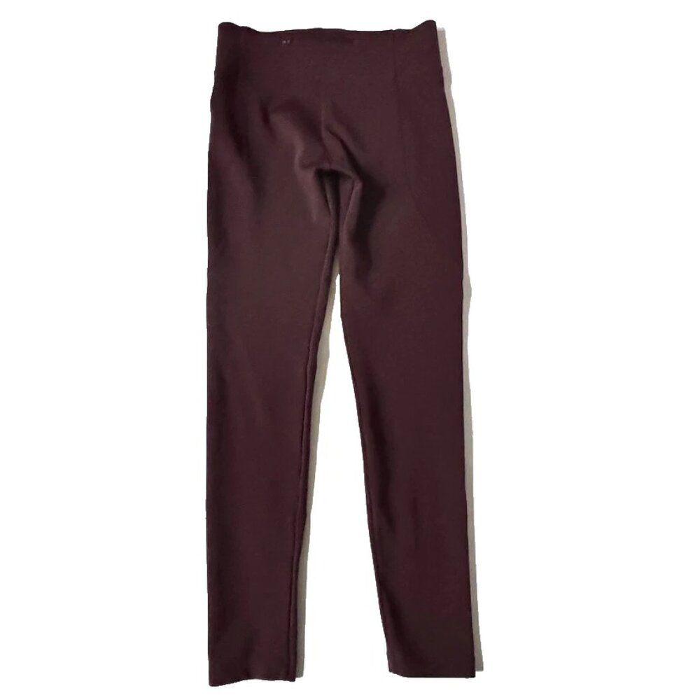Y-3 Womens M Full Length Leggings Adidas Burgundy Wine Yohji Yamamoto Athletic - Picture 5 of 9
